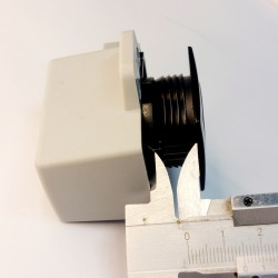 Serrure Push Lock de verrouillage par pression, carré - Noir mat - REIMO