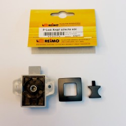 Serrure Push Lock de verrouillage par pression, carré - Noir mat - REIMO