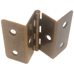 Lot de 10 charnières pour panneaux de 15 mm - Couleur noir Oxyde