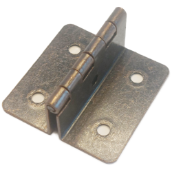 Lot de 10 charnières pour panneaux de 15 mm - Couleur noir Oxyde