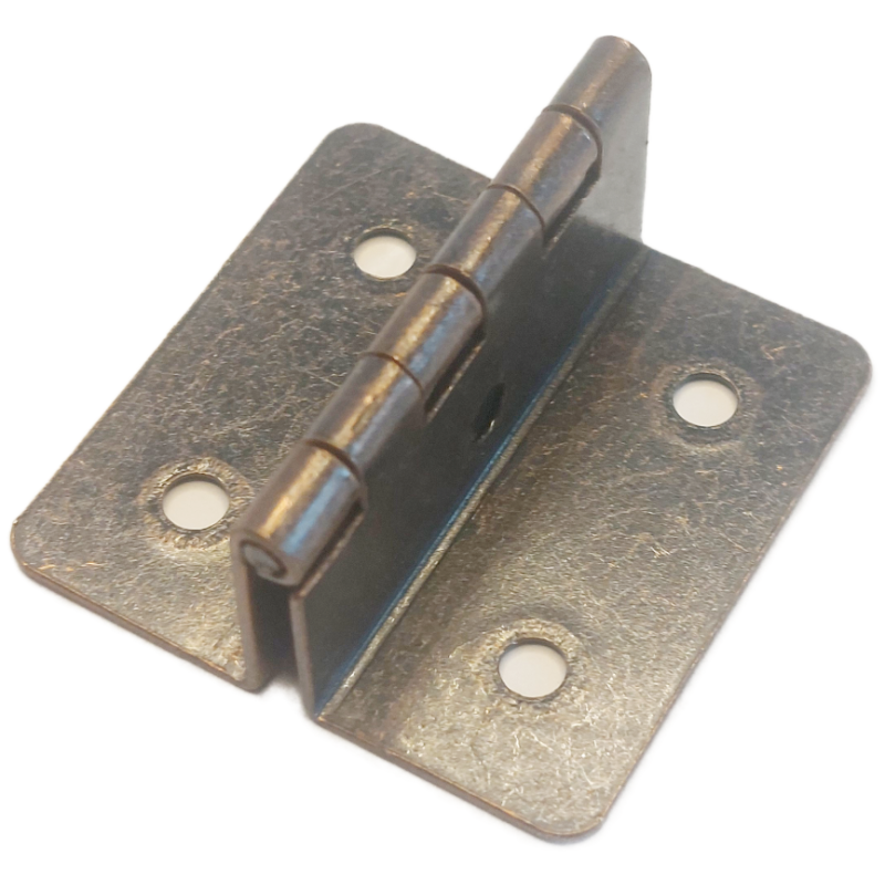 Lot de 10 charnières pour panneaux de 15 mm - Couleur noir Oxyde
