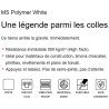 Colle instantanée H-Polymer MS BLANC - 290 mL