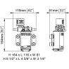 Pompes Autoclave automatique à contrôle électronique UP2/E - 12/24 Volts 12 l/min - MARCO
