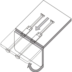 Tirette support de table simple JIMMY - LIPPERT