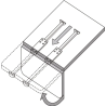 Tirette support de table simple JIMMY - LIPPERT