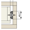 Coulisses Tiroir 450mm