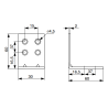 10 équerres 60x60x30mm